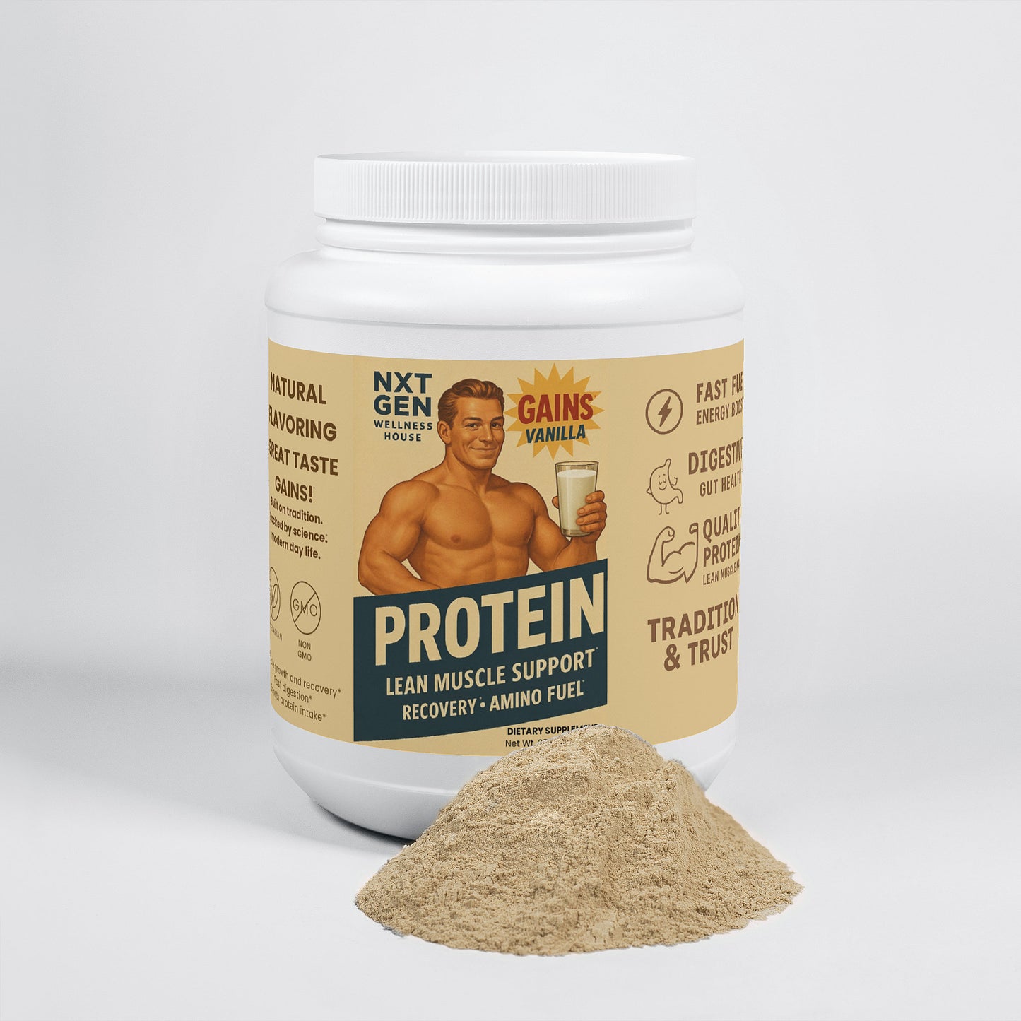 Vanilla Protein Powder – Whey Protein Isolate – Protein Support