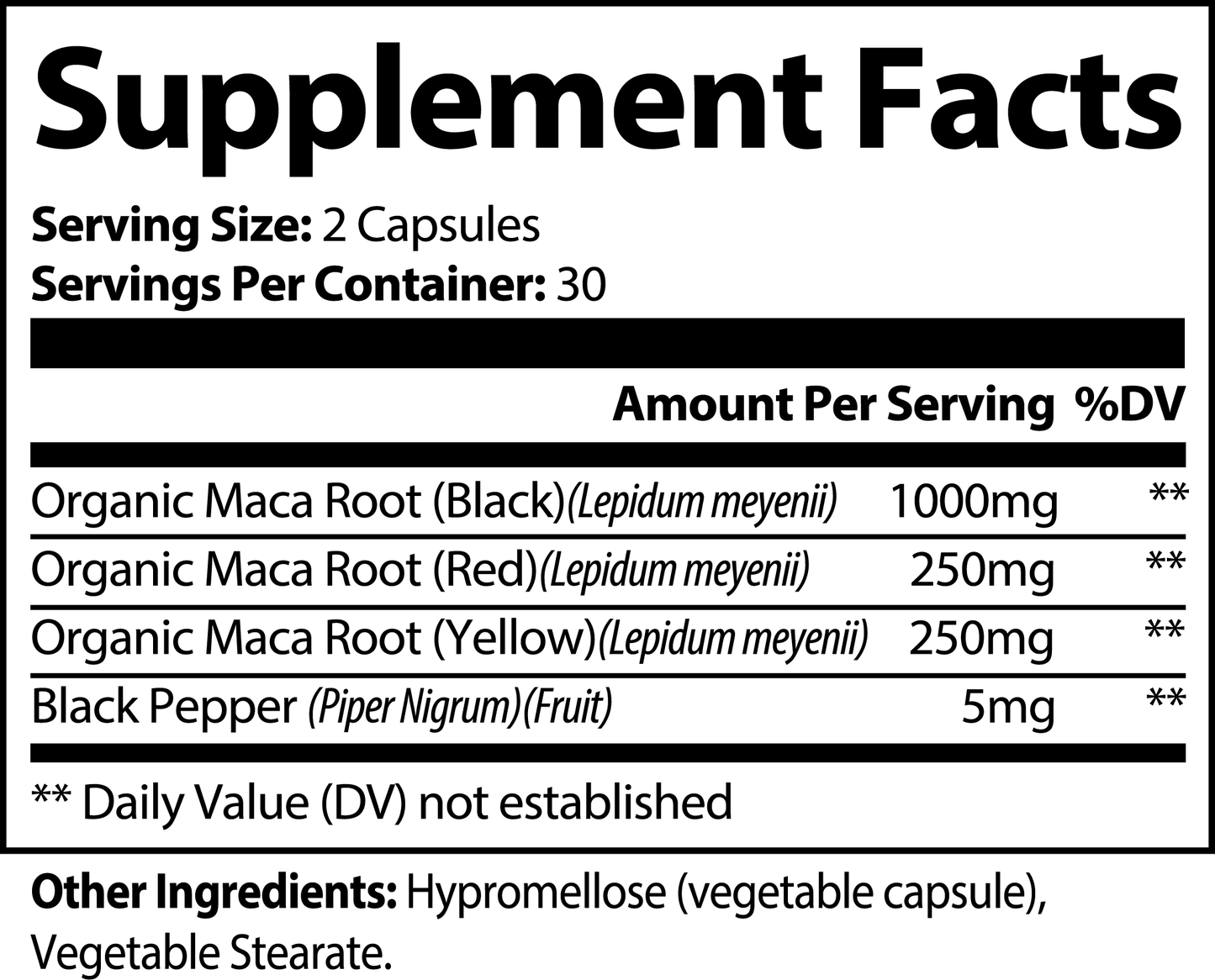 Maca Plus – Triple Maca Root Capsules | Daily Nutrition