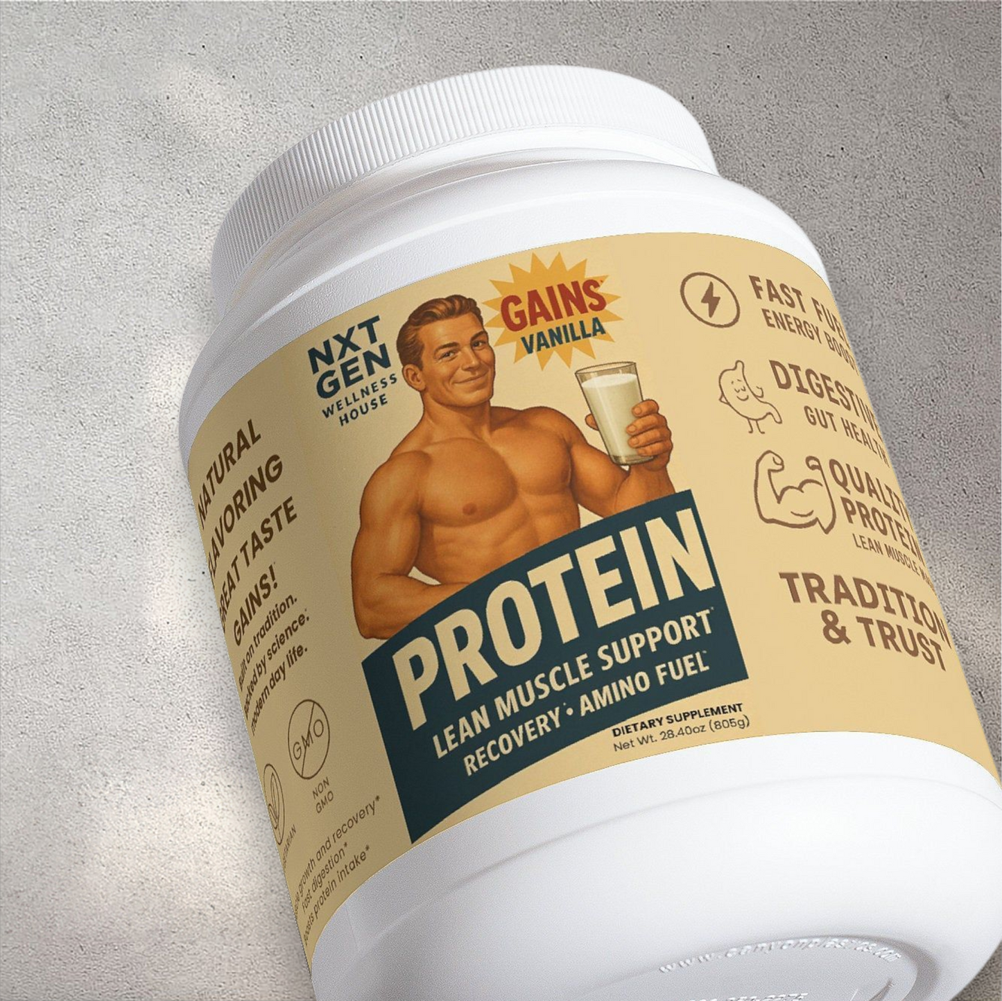 Vanilla Protein Powder – Whey Protein Isolate – Protein Support