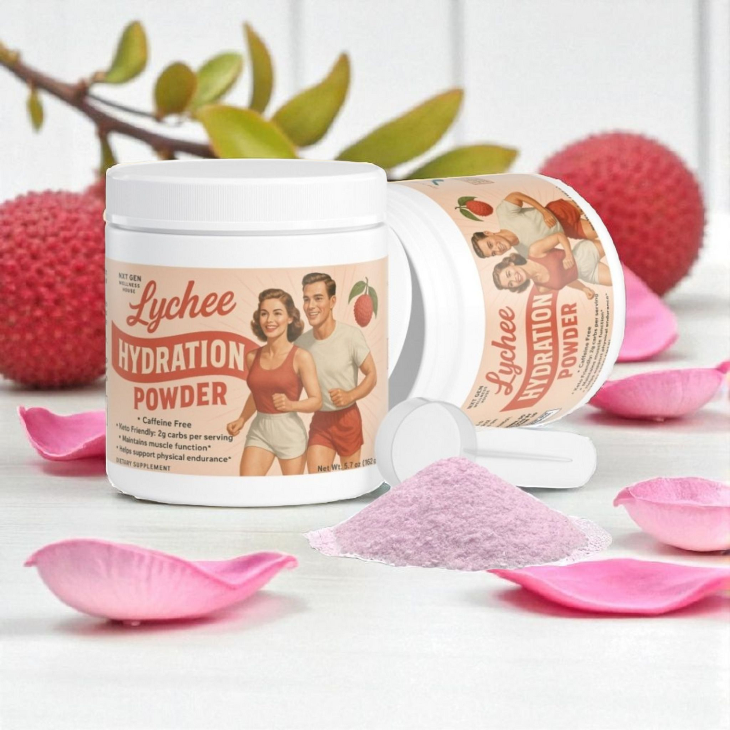 Lychee Hydration Powder – Refreshing Electrolyte Drink Mix