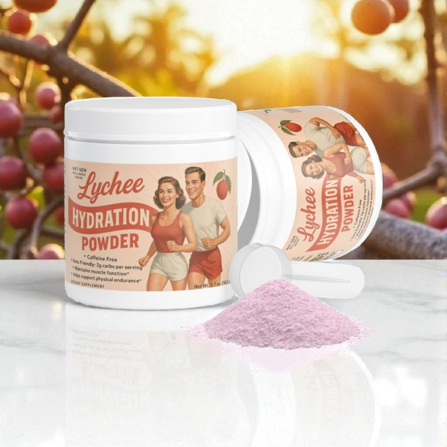 Lychee Hydration Powder – Refreshing Electrolyte Drink Mix