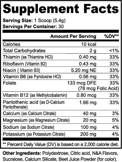 <strong>Suggested use: </strong>Measuring with the scooper located inside the jar, mix each scoop, to desired taste, with 14-20 ounces (414-591 ml) of water (2 scoops with 28-40 ounces (828 ml-1.2 1) of water).