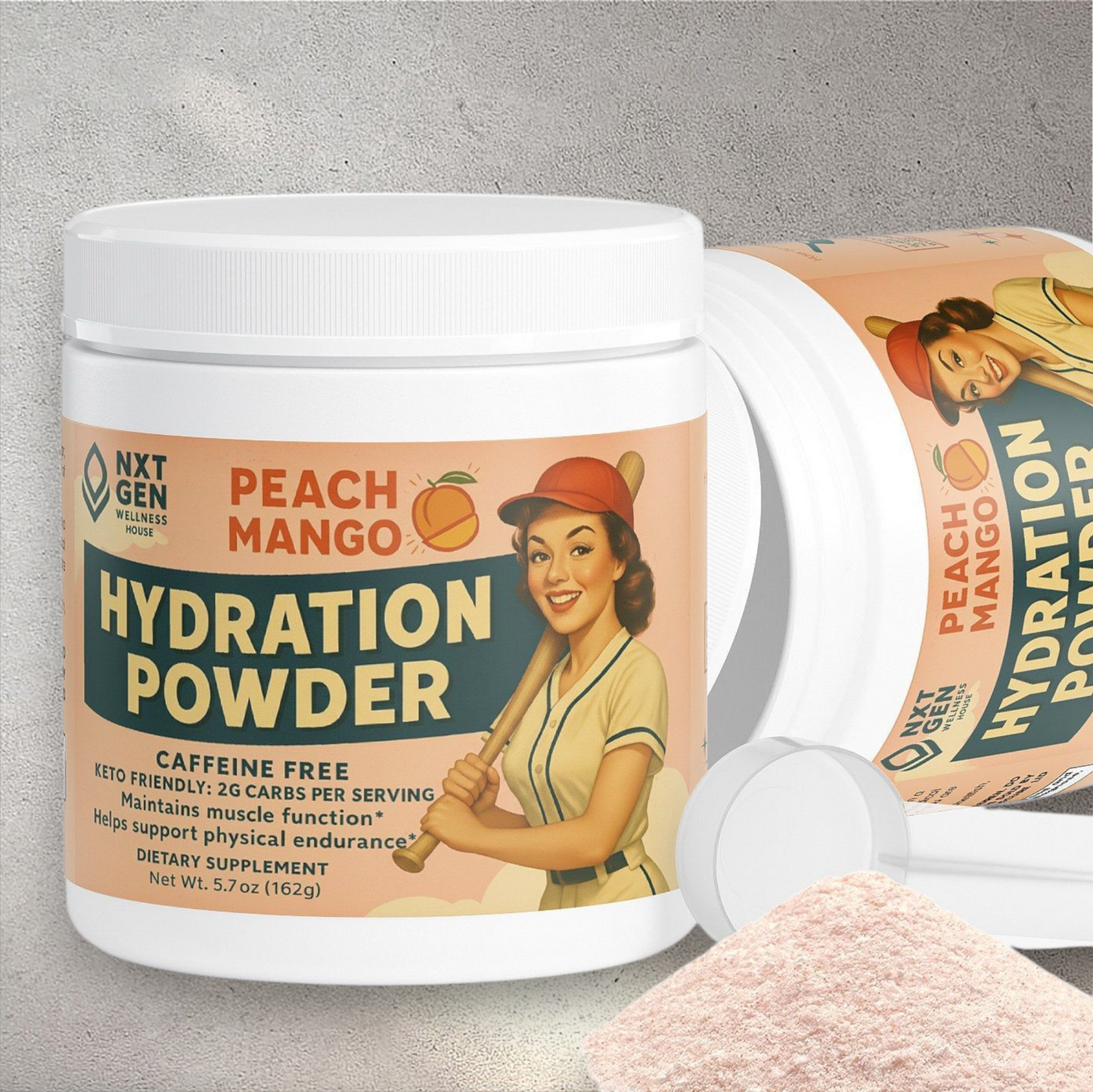Peach Mango Hydration Powder – Electrolyte Drink Mix